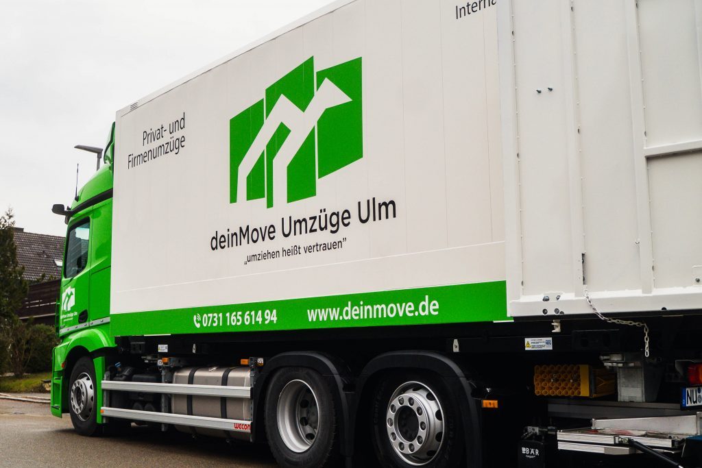 deinMove Umzugs-LKW für Privat- und Firmenumzüge in Ulm und Neu-Ulm
